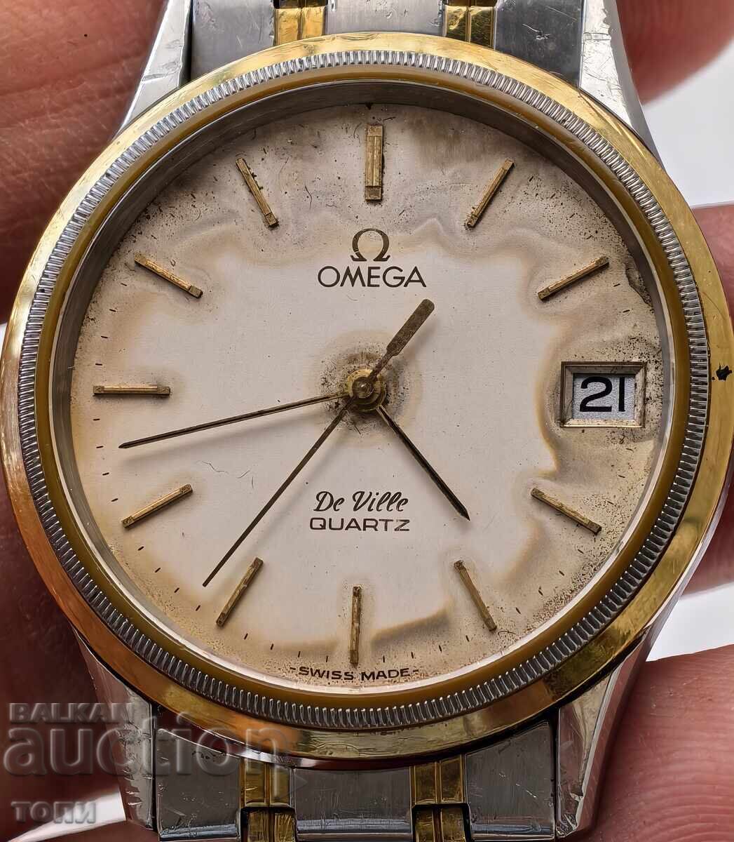 OMEGA SWISS MADE QUARTZ DE VILLE  РЯДЪК НЕ ЗНАМ ДАЛИ РАБОТИ