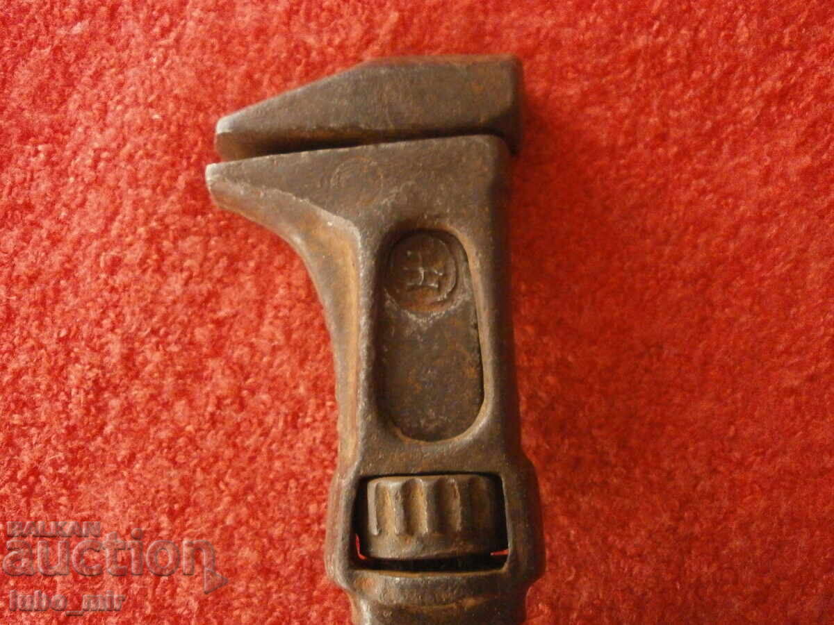Auction  ANTIQUE GERMAN ADJUSTABLE WRENCH
