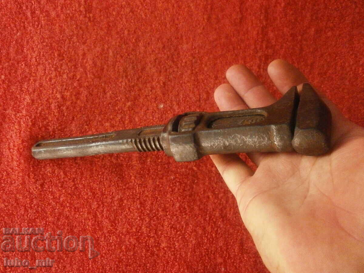 ANTIQUE GERMAN ADJUSTABLE WRENCH - 6