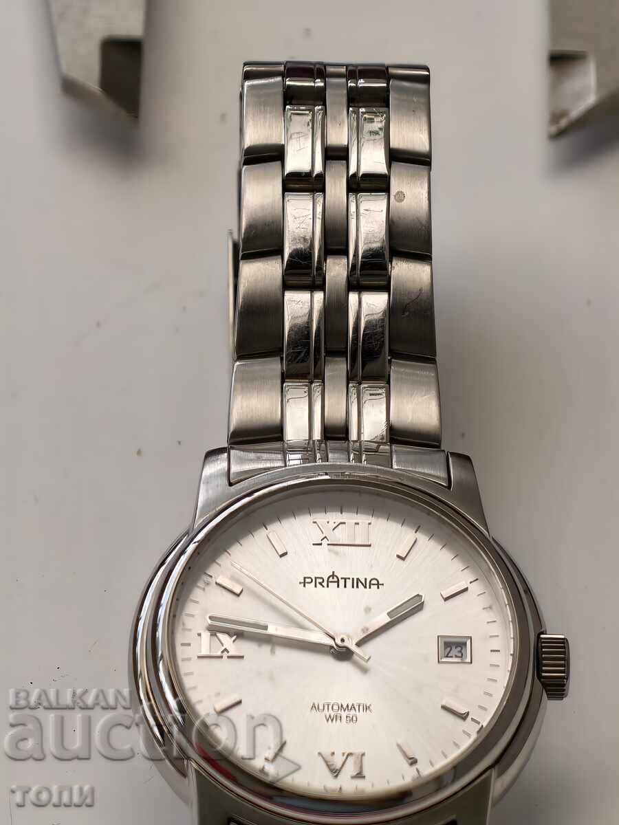 Аукцион PRATINA AUTOMATIC WR50 GERMANY MADE РЯДЪК РАБОТИ БЕЗ ГАРАНЦИ