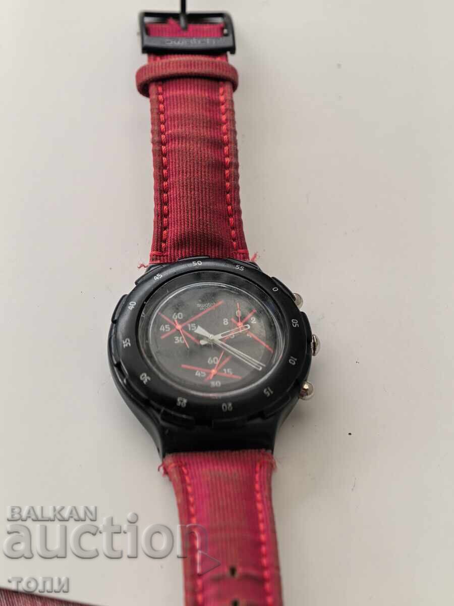 Аукцион SWATCH CHRONOGRAPH QUARTZ SWISS MADE РЯДЪК НЕ ЗНАМ ДАЛИ РАБО