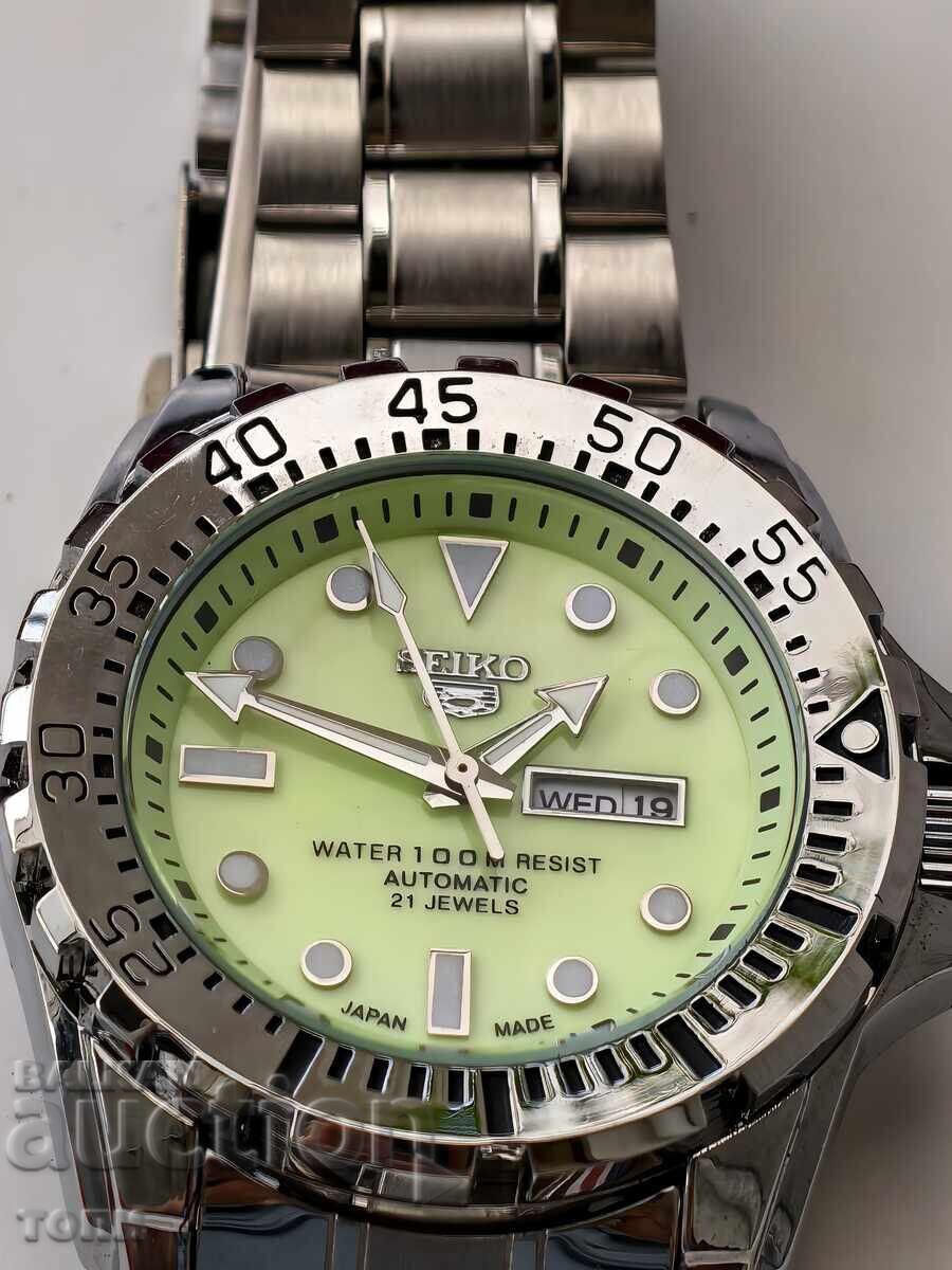 SEIKO AUTOMATIC РЯДЪК РЕПЛИКА РАБОТИ БЕЗ ГАРАНЦИЯ БЗЦ.!!!!
