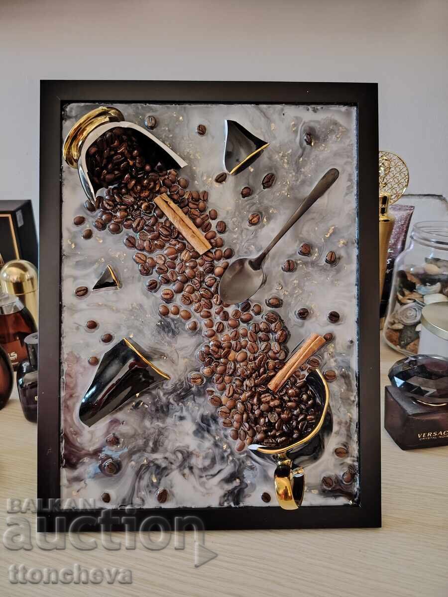 Delivery of 3D painting Cafe and Cinnamon Delivery of 3D painting Cafe and Cinnamon