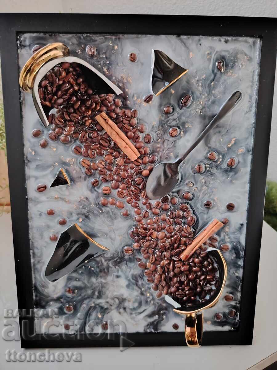 3D painting Cafe and Cinnamon 3D painting Cafe and Cinnamon
