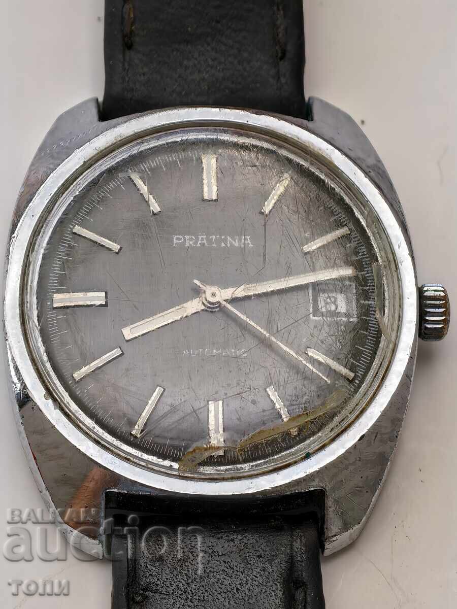 PRATINA AUTOMATIC SWISS MADE РЯДЪК РАБОТИ БЕЗ ГАРАНЦИЯ БЗЦ.!