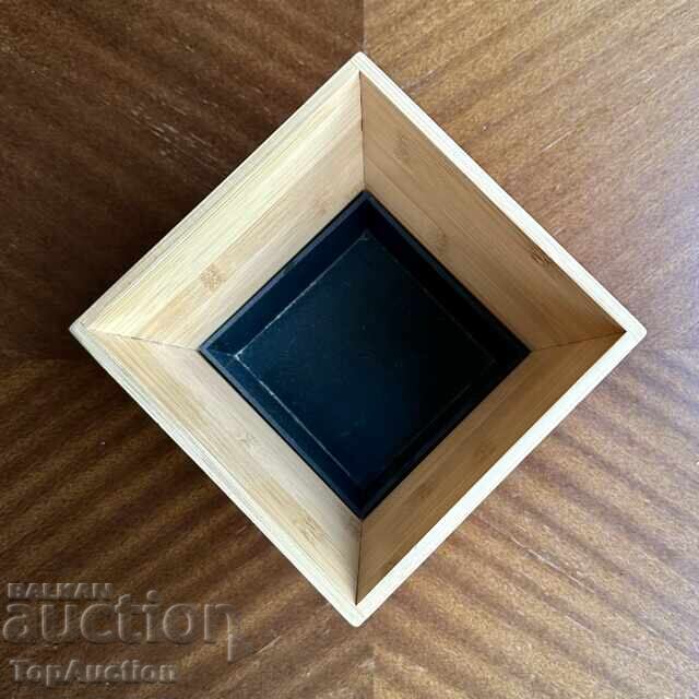 Auction  IKEA Dragan bamboo planter with waterproof insert. New!