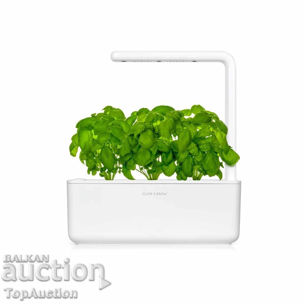 Смарт саксия Click and Grow - Smart Garden 3, 8 W, бяла с цена 50.00 €