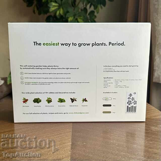 Смарт саксия Click and Grow - Smart Garden 3, 8 W, бяла - 7