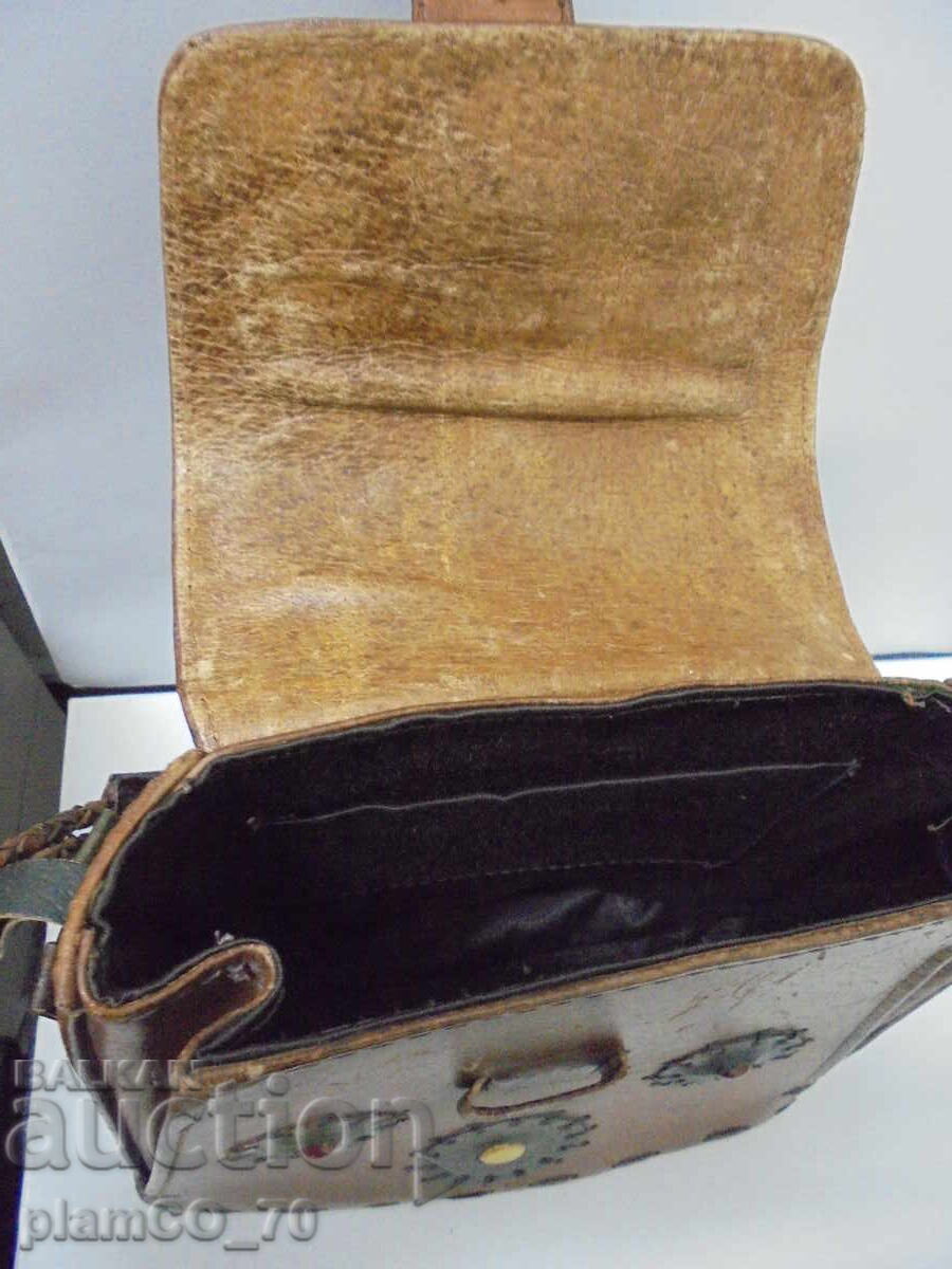 No. 8711 Vintage women's genuine leather handbag - 5
