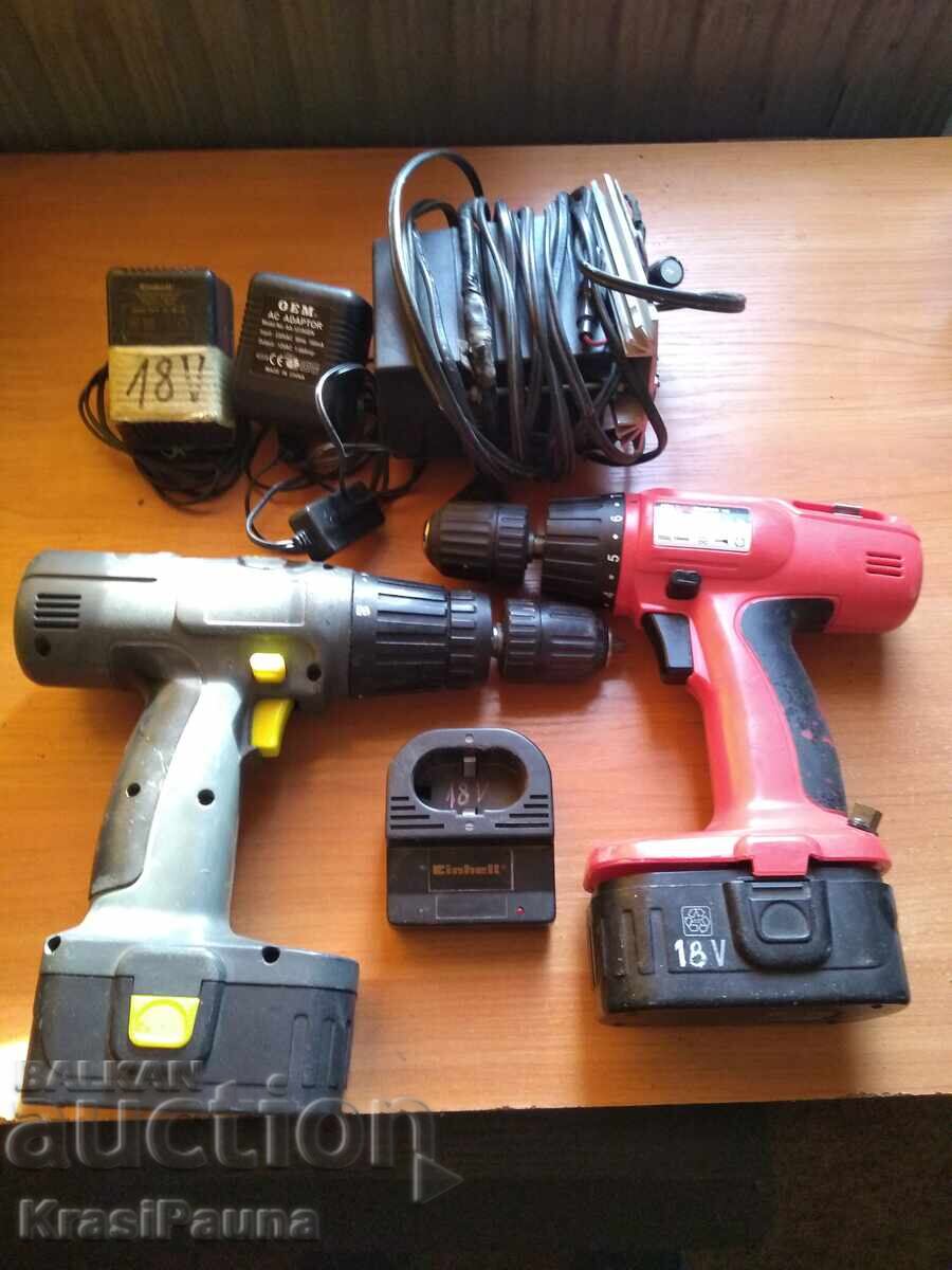 2 pcs. cordless drills for repair / parts