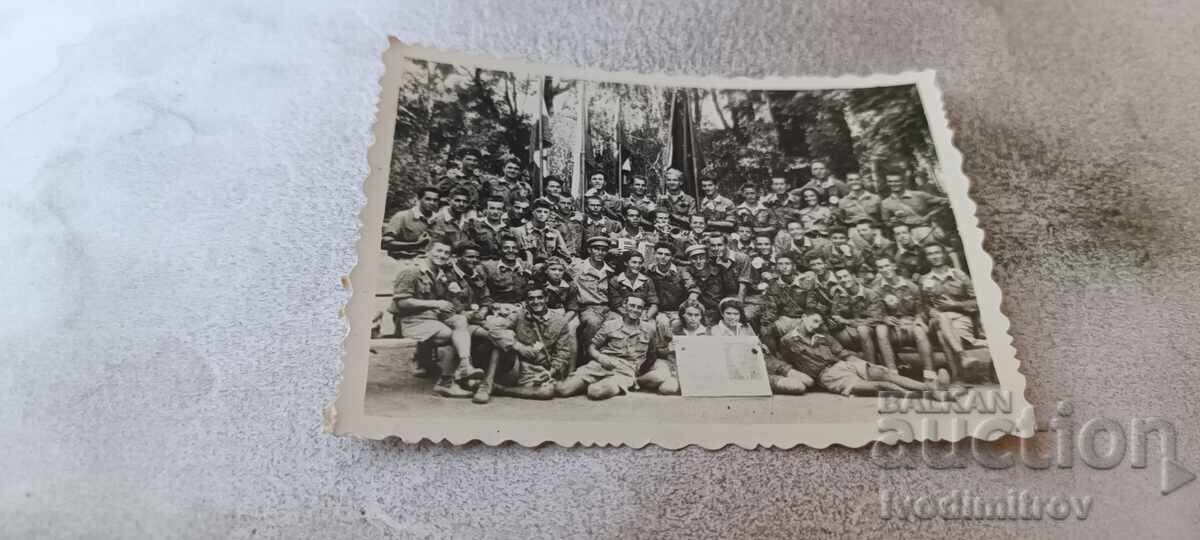 Photo: Brigadiers with Albanians on the Pernik - Voluyak line, 1947