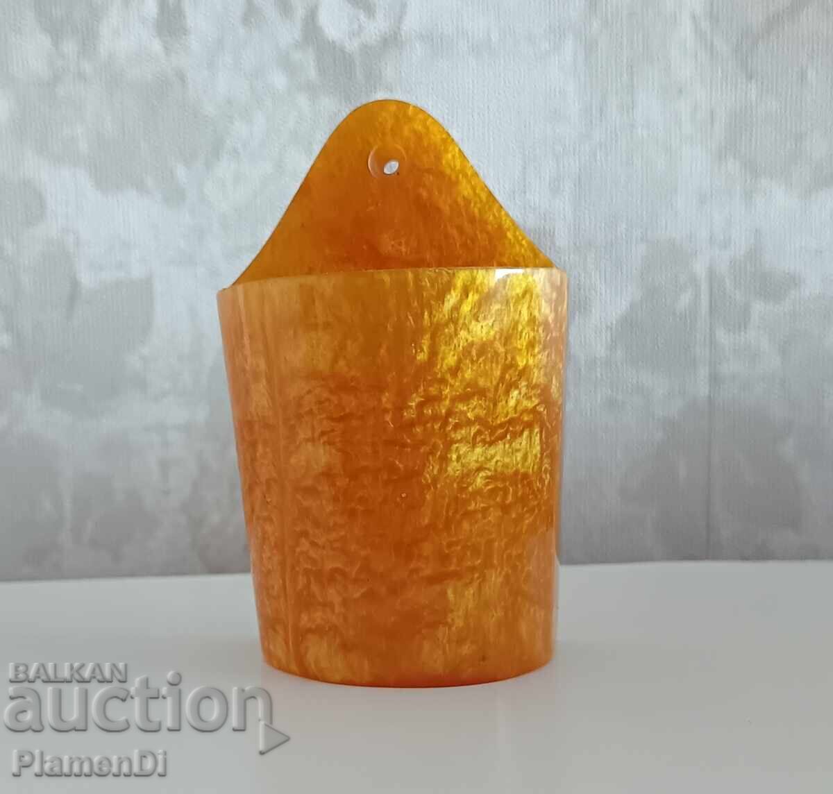Katalin Bakelite Lava Flow wall mount with label