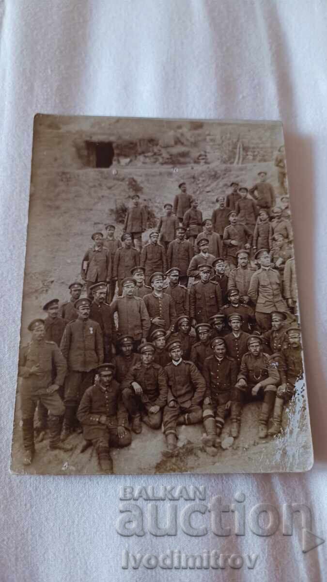 Photograph of Officers and Soldiers at the Front, WWI