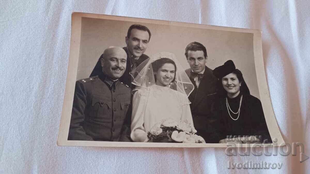 Φωτογραφία νεόνυμφοι με τους κουμπάρους τους 1934