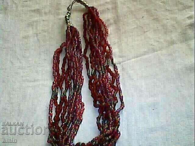 very beautiful ruby bead necklace with price 8.00 €