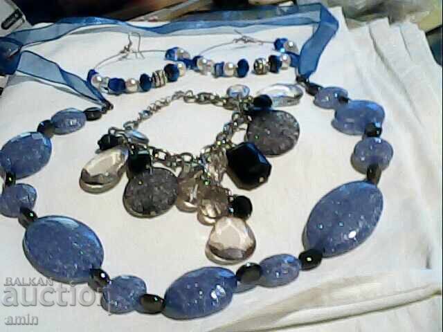 Beautiful set of natural stone pearls