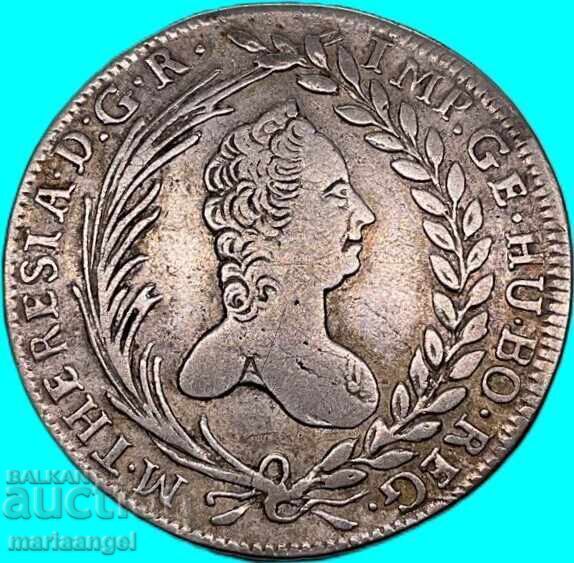 20 Kreuzer 1765 Austria Patron Hungarian Maria Theresa Patina - 7