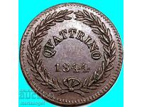 Βατικανό quattrino 1844 Γρηγόριος XVI - ΣΠΑΝΙΟ