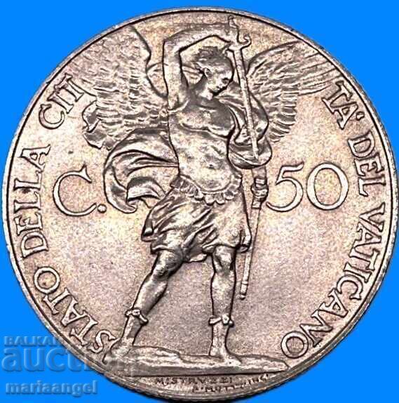 50 чентесими 1932  Ватикана - 7