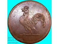 1 pfennig 1822 Φρανκφούρτη Γερμανία - σπάνιο