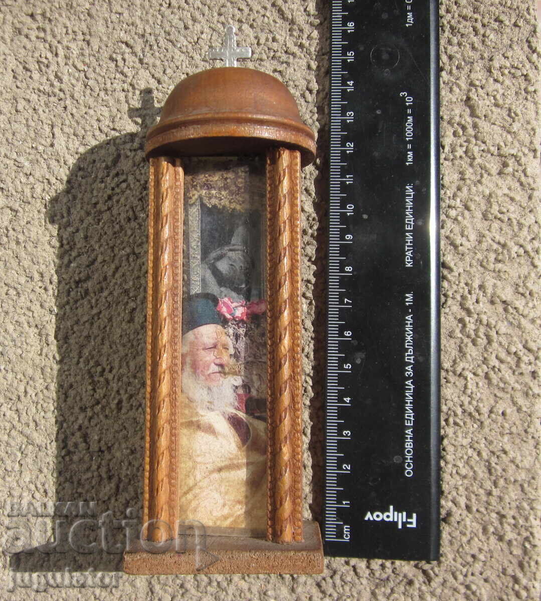 Old small Bulgarian handmade wooden altar - 7