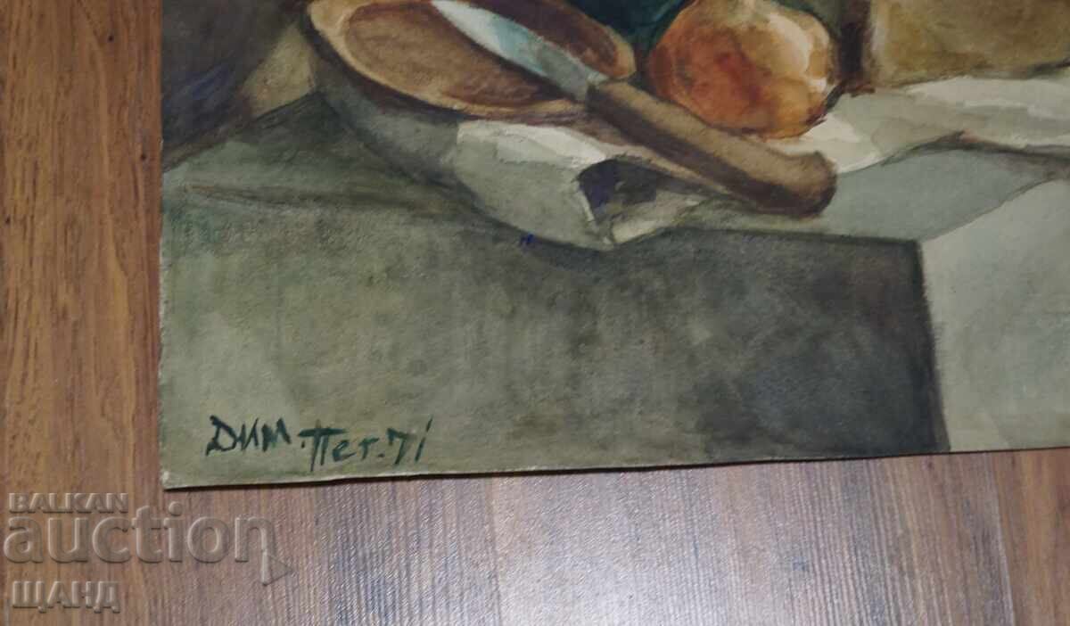 Dimitar Petrov Watercolor still life painting with price 220.00 €