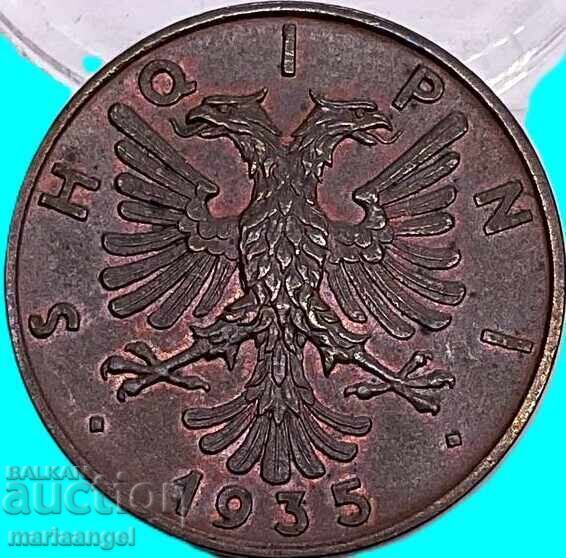 1935 2 киндар Албания 2 Qindar Shqipni Рим крал Зог - 5
