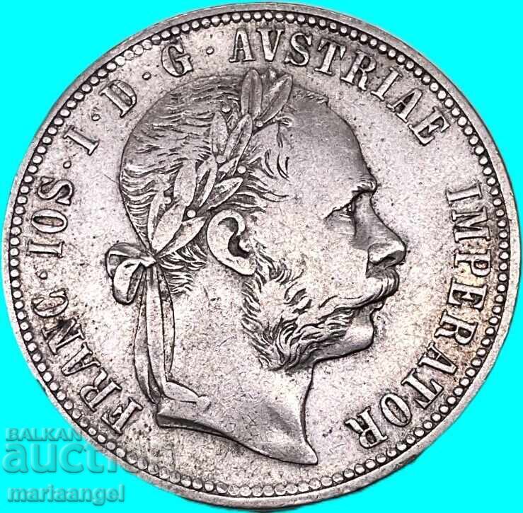 Австрия 1 Флорин 1884 Франц Йозеф сребро - 6