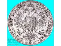 Австрия 1 Флорин 1884 Франц Йозеф сребро