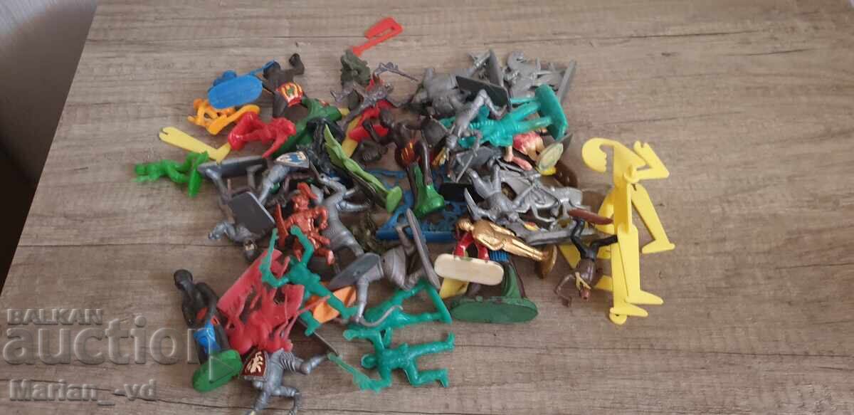 Old plastic figurines