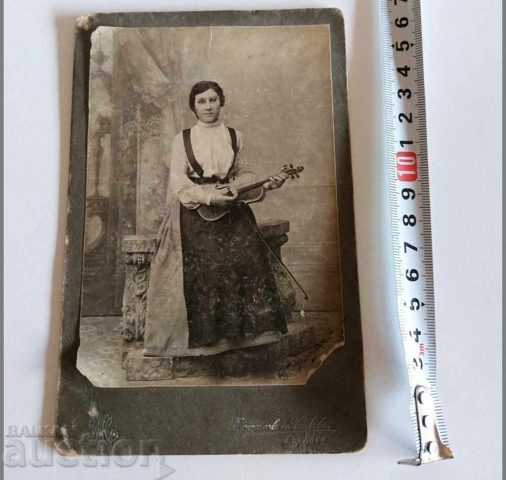 Old Photo Photograph Cardboard Violin Violin Bow with price 14.83 € Old Photo Photograph Cardboard Violin Violin Bow with price 14.83 €