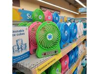 Portable mini fan for home or office, with USB charging