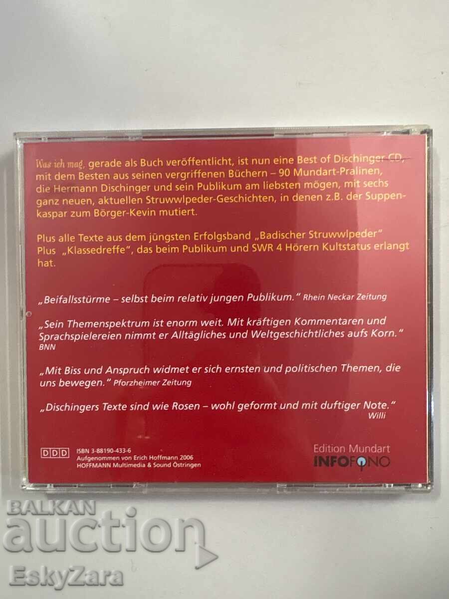 Delivery of Audio CD – Hermann Dischinger "Was ich mag"