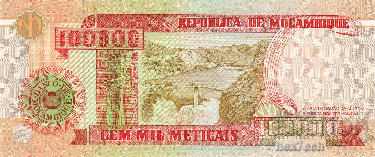 Licitație ❤️ ⭐ Mozambic 1993 100000 meticais UNC nou ⭐ ❤️