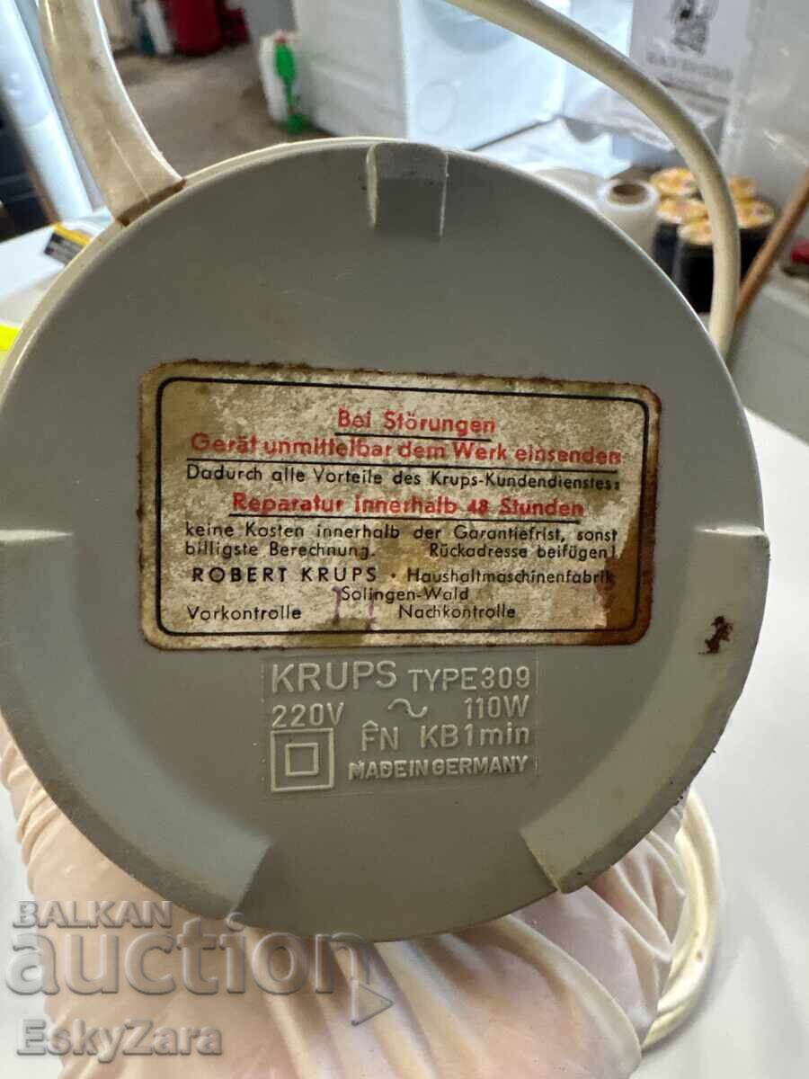Collectible German coffee grinder Krups Type 309 with price 30.00 €