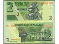 ❤️ ⭐ Zimbabwe 2019 2 dolari UNC nou ⭐ ❤️
