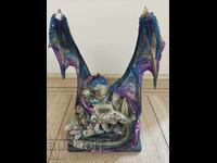 Statuetă decorativă fantasy „Dragon cu armură”