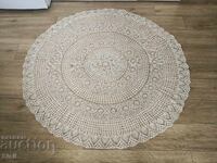 Față de masă rotundă mare croșetată (150 cm) – Vintage / Lucrată manual