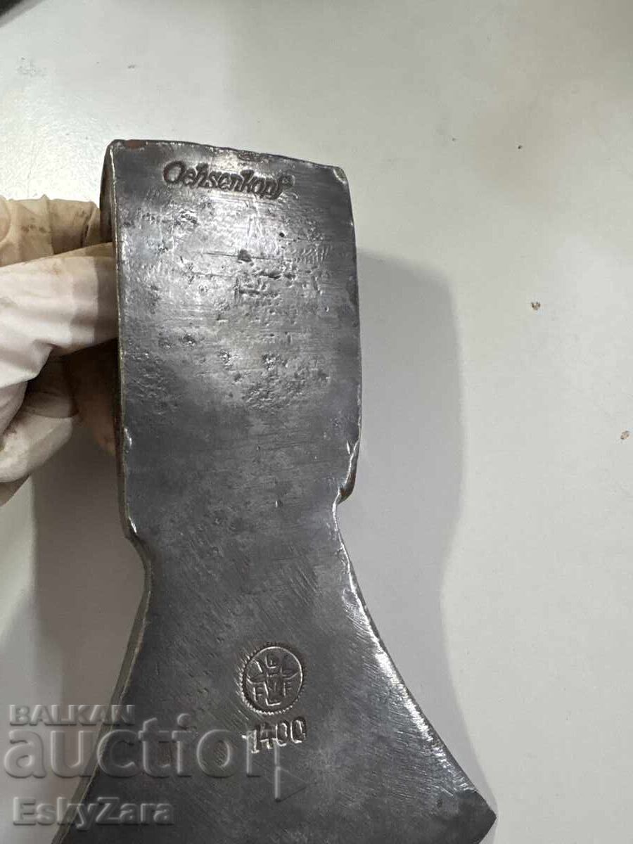 Delivery of German forged axe Ochsenkopf 1400g - Rheinische Form
