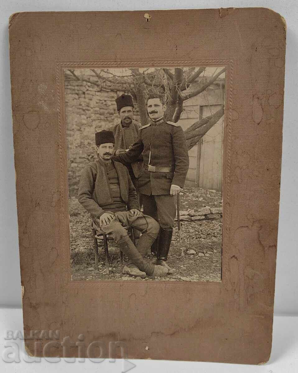 MILITARY FRIEND UNIFORM TROUSERS KALPAK PHOTO MAN CARDBOARD