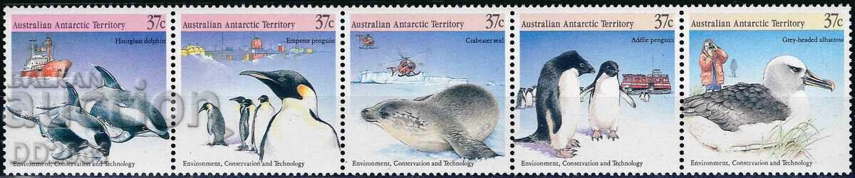 Teritoriile Antarctice Australiene 1988 - faună nave MNH