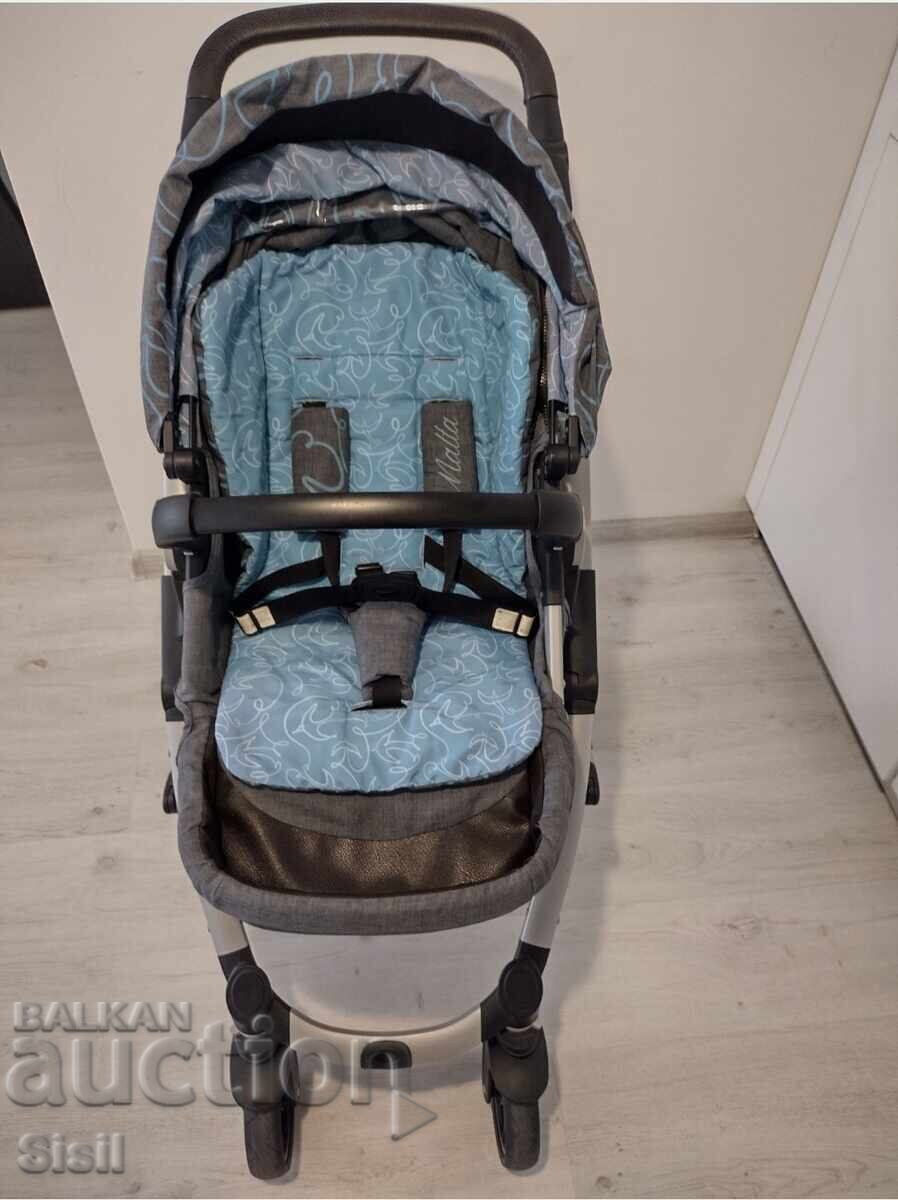 Бебешка количка 3 в 1 Chipolino Малта (с НОВО кошче за кола) с цена 120.00 €