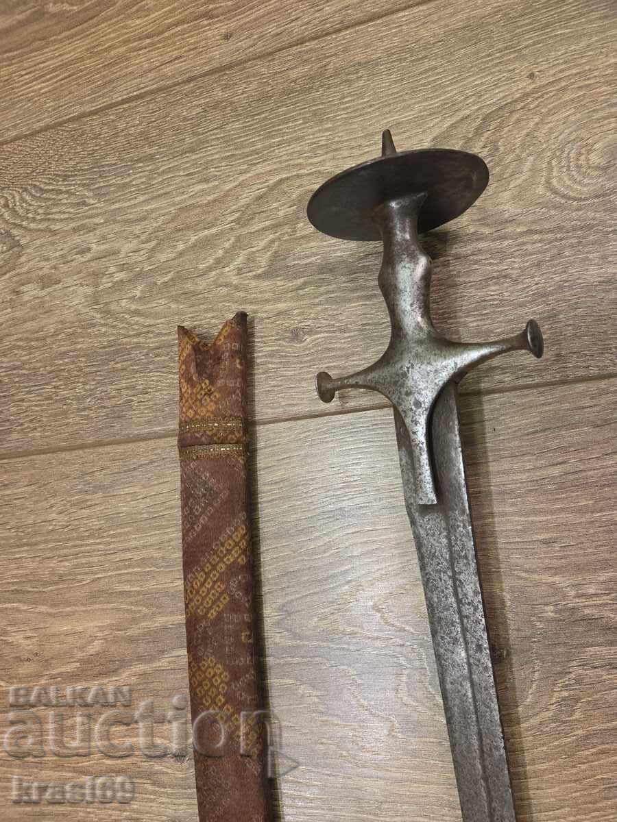 Livrarea Sabie indiană veche talwar din secolul al XVIII-lea