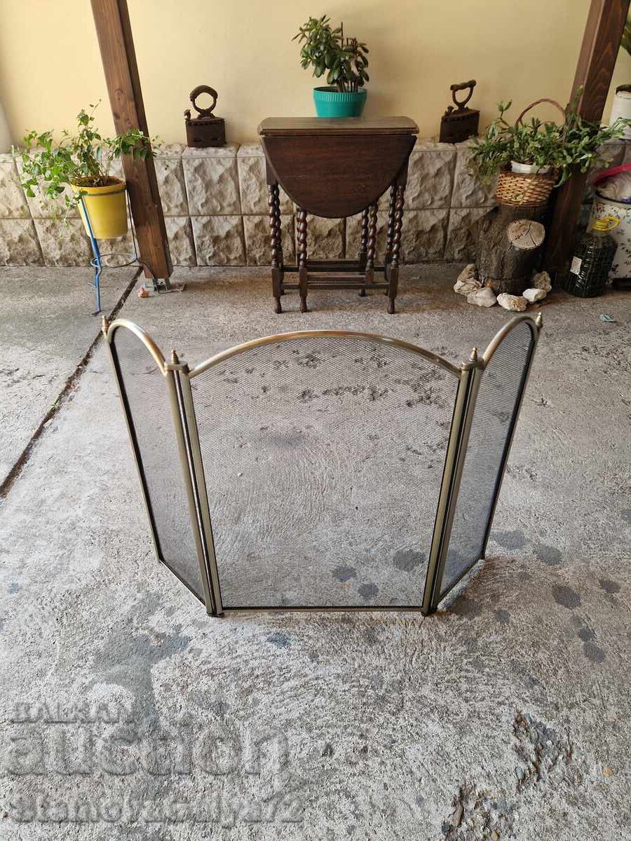 Υπέροχη αντίκα αγγλική σχάρα για τζάκι