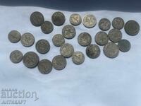 25 monede de 5, 10 și 20 stotinki 1906, 1912, 1913
