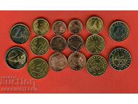 SLOVENIA SLOVENIA 1 2 5 10 20 50 centi 1 2 euro BIMETAL UNC