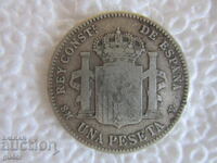 ❗❗BZTS❌❌❌Ισπανία/1 πεσέτα 1900/ασήμι 0.835, ΣΠΑΝΙΟ❌❌❌BZTS❗❗