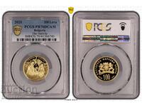 100 lv 2020 PCGS PR70DCAM • Nașterea Domnului