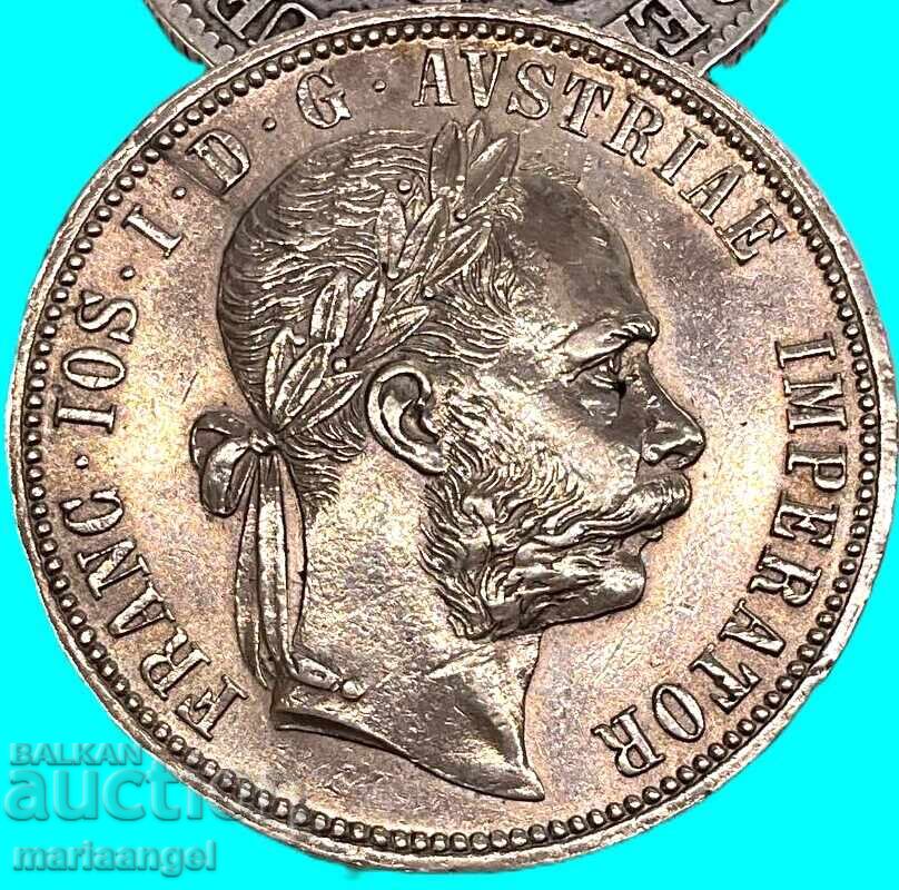 Licitație 1 Florin 1890 Austria Franz Joseph 29mm 12,35g Lux Licitație 1 Florin 1890 Austria Franz Joseph 29mm 12,35g Lux