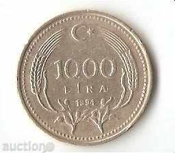 Turkey 1000 pounds 1994